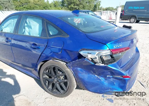 2023 Honda Civic Sport из США, поврежденный, VIN 2HGFE2F51PH527935
